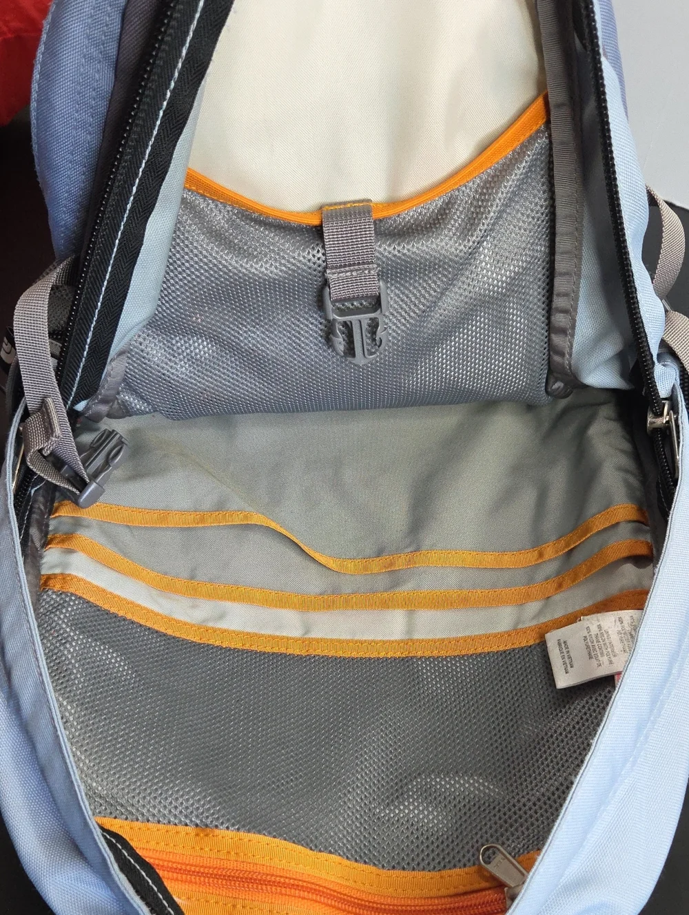 The North Face Isabella Light Blue and Gray Backpack